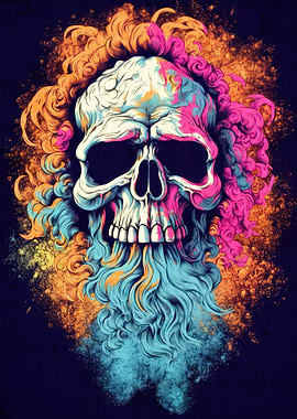 Hippie Skull Bearded