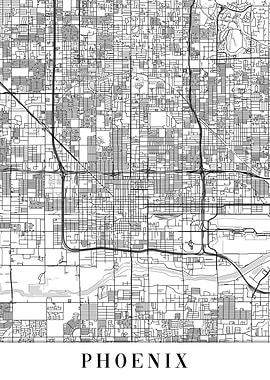 Phoenix White Map