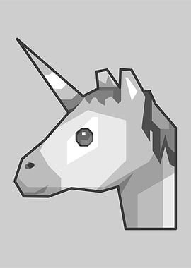 Cute Unicorn Gray