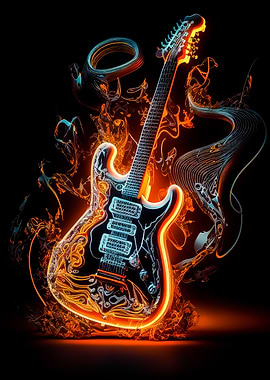 guitar neon