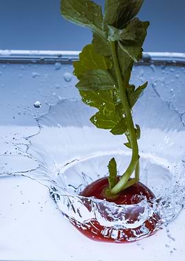 Radish splashing 1
