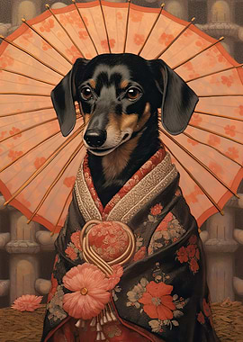 Dachshund Geisha