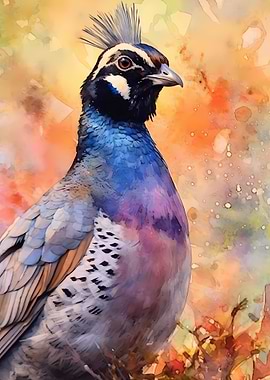 Quail Watercolor
