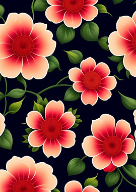 Floral Red Flowers