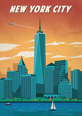 new york city Travel Art