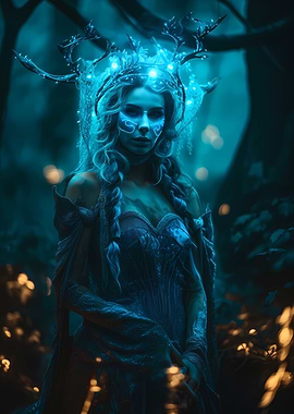 Blue forest enchantress