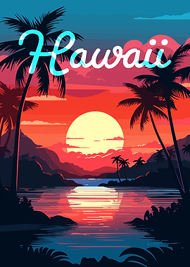 Hawaii Sunset Art