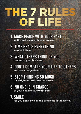 the 7 rule of life