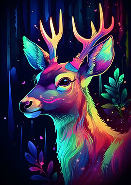 Neon Deer