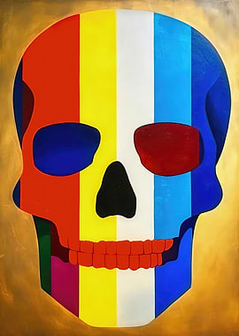 De Stijl Skull One