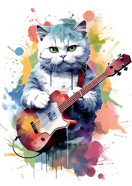 Scittish fold cat guitars