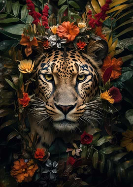 Tiger in the jungle art