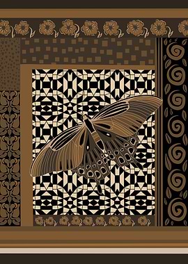 Golden Brown Butterfly