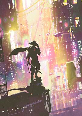 Samurai Cyberber city