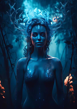 Blue forest enchantress