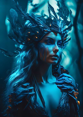 Blue forest enchantress