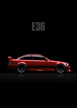 E36 Classic Red Candy Cars