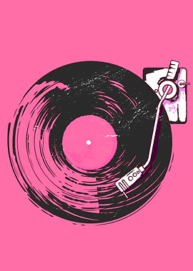 Pink Vinyl Vintage style