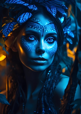 Blue forest enchantress