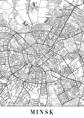 Minsk White Map