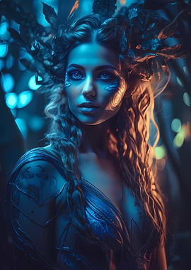 Blue forest enchantress