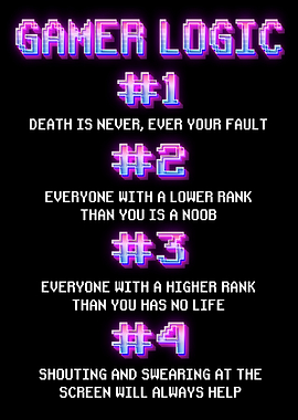 Gamer Logic Funny Gaming
