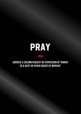pray definition