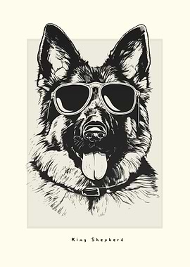 King Shepherd Illustration