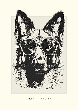 King Shepherd Illustration