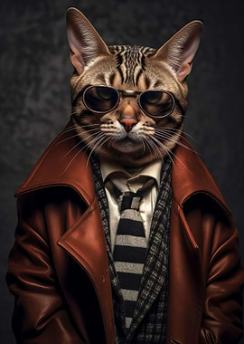 Gangster Bengal cat