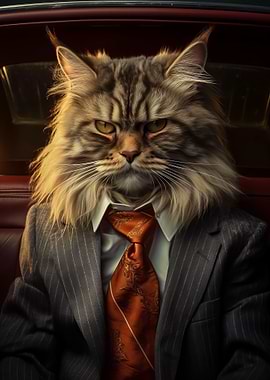 Mafia Maine Coon cat