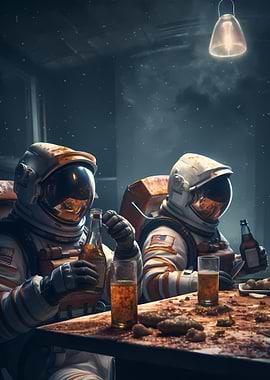 Astronauts Space Suits