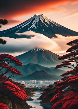 Sunset Mountain View