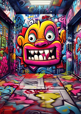 Graffiti wall art