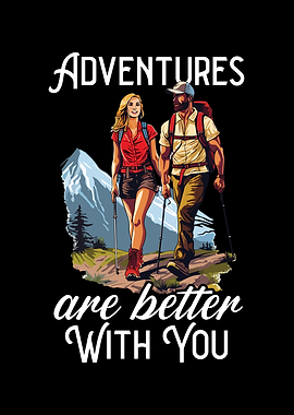 Hiking Couple Hiking Buddy