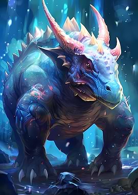 Blue Triceratops