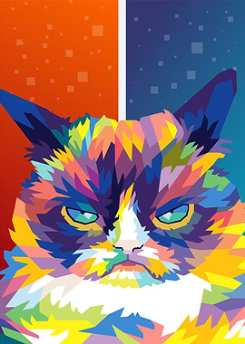 grumpy cat pop art