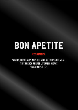 bon apetitie funny textart
