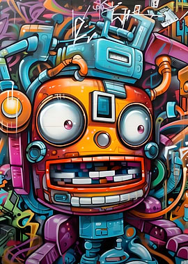 Graffiti wall art