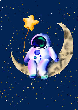 Astronaut on the moon