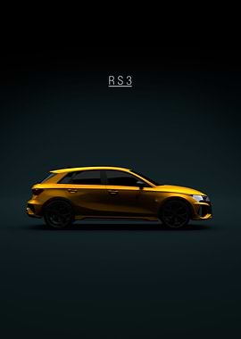 Audi RS3 2021 8Y Yellow