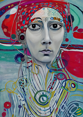 Abstract Gypsy Woman