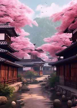 Japan Village Cherry Tree