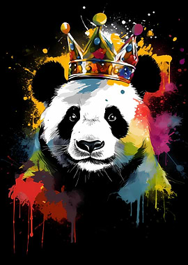 Panda With Crown