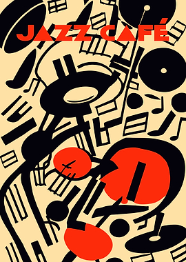 Retro Jazz Cafe Poster