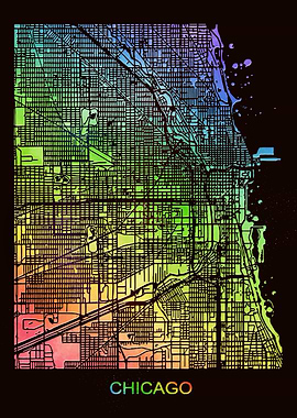 Chicago City Street Map