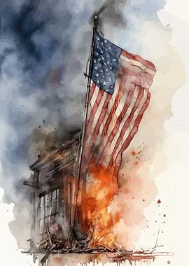 4th of July American flag