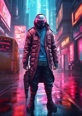 Cyberpunk ninja