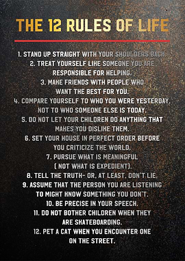 ther 12 rule of life