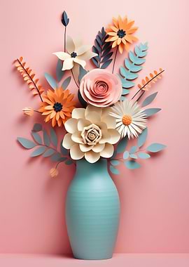 Flowers paper craft